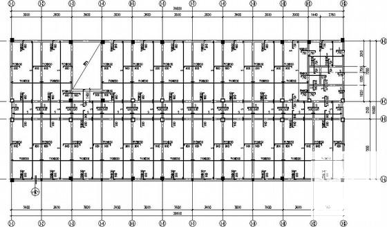 4层独立基础框架办公楼结构CAD施工图纸(平法制图纸) - 3