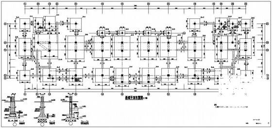 6层框架办公楼建筑结构设计图纸(现浇钢筋混凝土) - 1