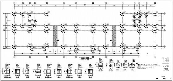 6层框架办公楼建筑结构设计图纸(现浇钢筋混凝土) - 2