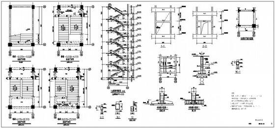 6层框架办公楼建筑结构设计图纸(现浇钢筋混凝土) - 4