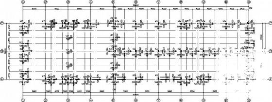 单层独立基础框架带吊车厂房结构CAD施工图纸(梁平法配筋图) - 1