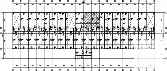 5层框架结构办公楼结构设计CAD施工图纸（6度抗震） - 1