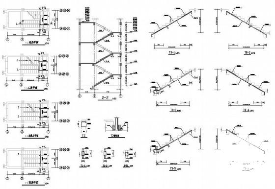 11层桩基础框架结构住宅楼结构CAD施工图纸（6度抗震） - 4