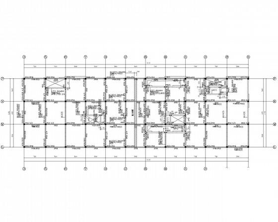 2层条形基础框架结构超市结构CAD施工图纸（8度抗震） - 3