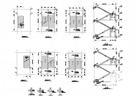 3层独立基础框架办公楼结构CAD施工图纸（7度抗震）(预应力混凝土管桩) - 4