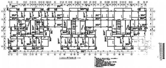 西峡县23层框剪住宅楼结构设计CAD图纸(梁平法施工图) - 3