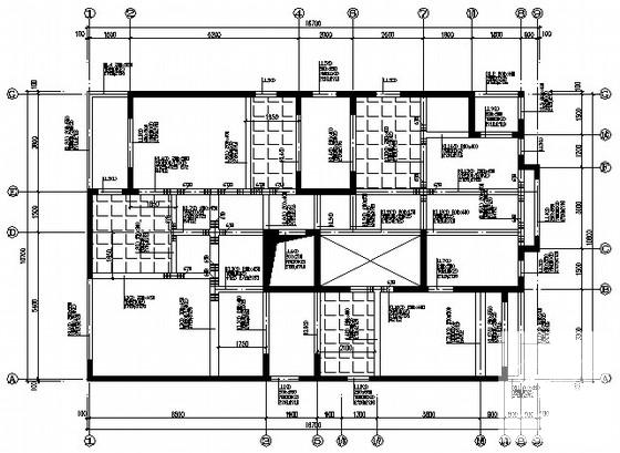 国内条形基础自建别墅剪力墙结构CAD施工图纸（8度抗震） - 1