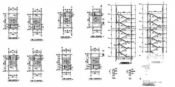 8层框架结构医院楼结构设计CAD施工图纸 - 4