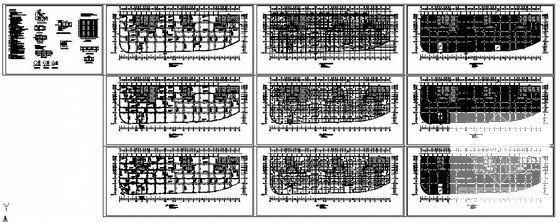 大型空心楼盖地下车库结构设计图纸(梁平法配筋图) - 1