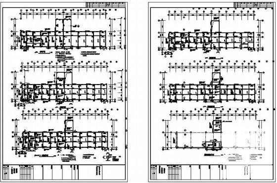 5层框架结构办公楼结构设计图纸(柱平法施工图) - 2