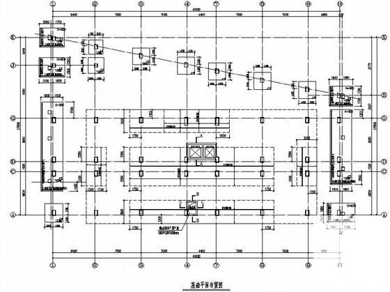 7度区11层框架商住楼结构设计图纸(平面布置图) - 3
