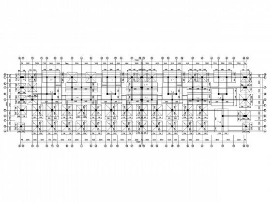 框架结构农产品商贸城结构设计CAD施工图纸（独立基础）(平面布置图) - 2