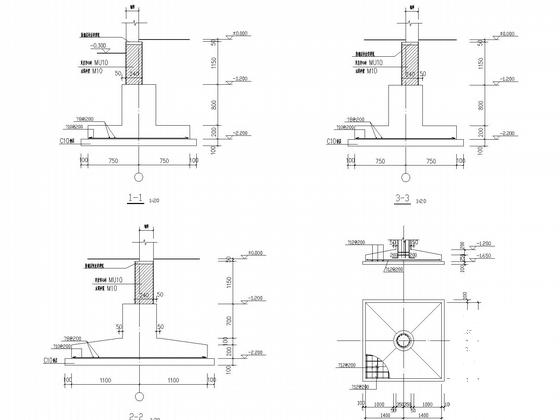 多层独立基础欧式造型幼儿园建筑结构CAD施工图纸 - 4