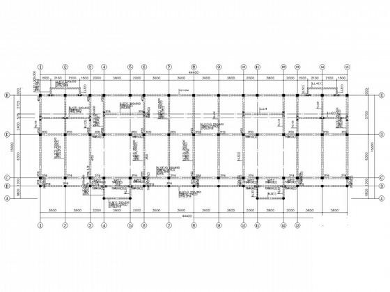 8度区两层框架结构办公楼结构设计CAD施工图纸 - 3
