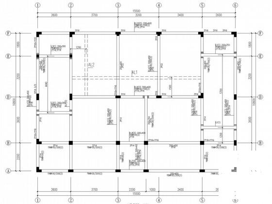 3层框架结构独立基础别墅结构CAD施工图纸（6度抗震） - 3