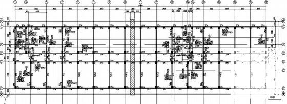 自建7层框架结构宾馆结构设计CAD施工图纸(基础平面图) - 2