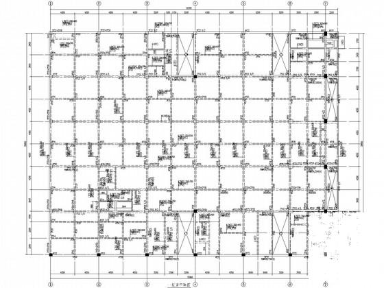 新建框架结构职工食堂结构设计CAD施工图纸（桩基础）(楼梯平面图) - 1