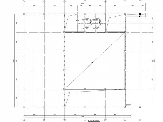 新建框架结构职工食堂结构设计CAD施工图纸（桩基础）(楼梯平面图) - 3