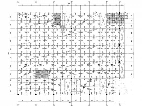 新建框架结构职工食堂结构设计CAD施工图纸（桩基础）(楼梯平面图) - 4