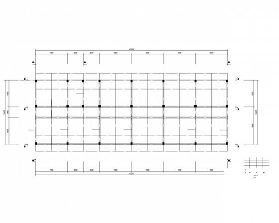 独立基础框架结构厂区宿舍楼结构设计CAD施工图纸 - 2