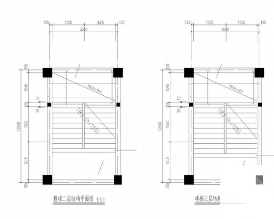 独立基础框架结构厂区宿舍楼结构设计CAD施工图纸 - 4