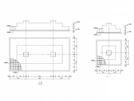 3层独立基础框架幼儿园结构设计CAD施工图纸（8度抗震）(平面布置图) - 4