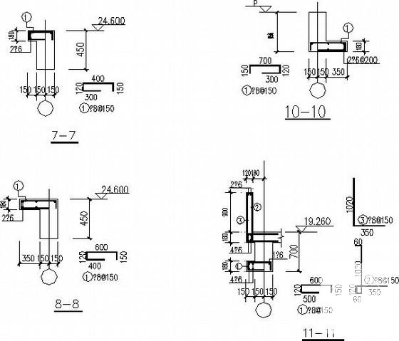 6层框架结构办公楼结构设计CAD施工图纸 - 4