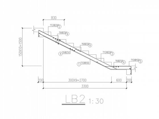 5层独立基础框架教学楼结构CAD施工图纸（6度抗震） - 5