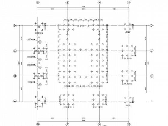 12层框架剪力墙结构宾馆结构CAD施工图纸（桩基础）(地下消防水池) - 2