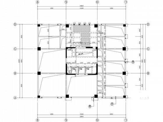 12层框架剪力墙结构宾馆结构CAD施工图纸（桩基础）(地下消防水池) - 3