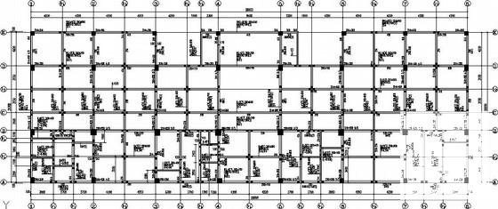 8层框架结构业务用房结构CAD施工图纸 - 1