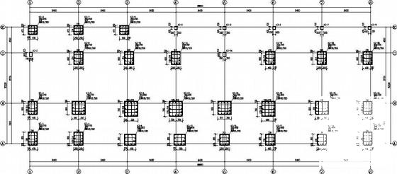 8层框架结构业务用房结构CAD施工图纸 - 2