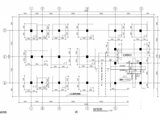 3层框架结构生产楼结构设计CAD施工图纸(梁平法配筋图) - 2