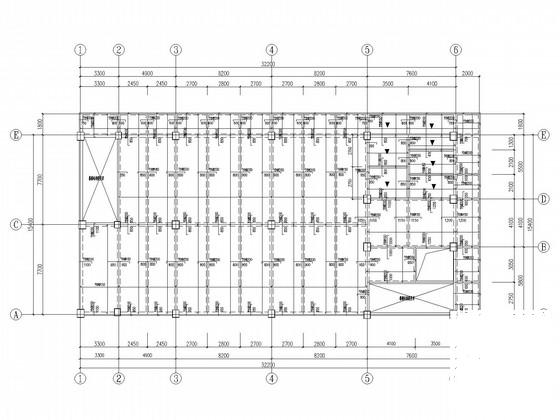 3层框架结构生产楼结构设计CAD施工图纸(梁平法配筋图) - 3
