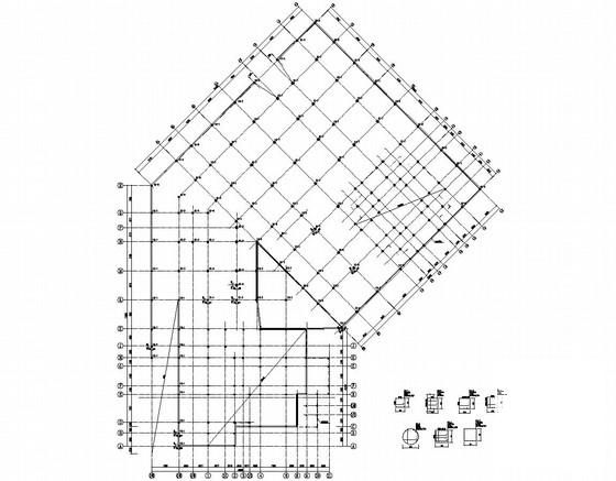 水下单层框架结构地下室CAD施工图纸(计算机辅助设计) - 3