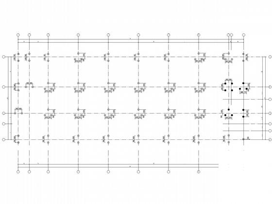 5层桩基础框架结构综合楼结构CAD施工图纸（6度抗震） - 5