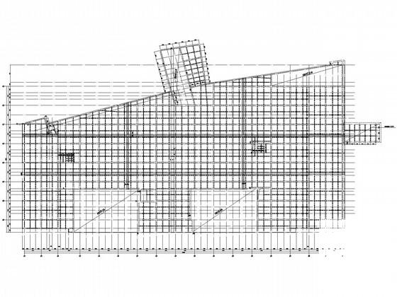 2层框架车库结构CAD施工图纸(平面布置图) - 2