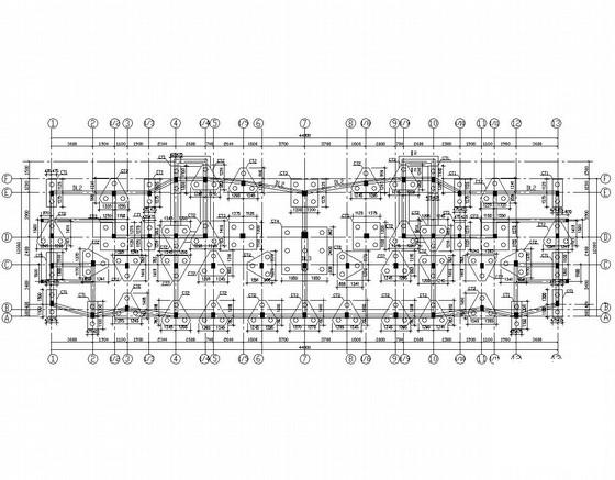 6层框架结构住宅楼结构设计方案CAD图纸 - 1