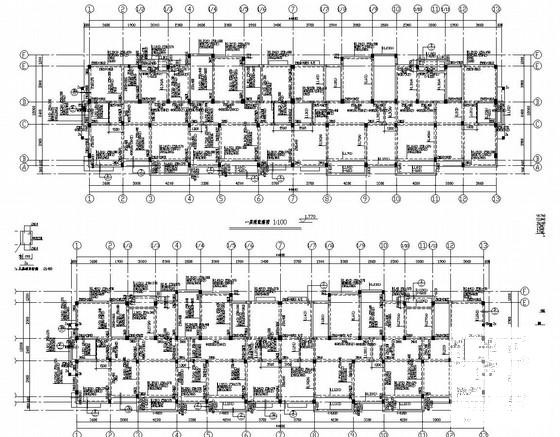 6层框架结构住宅楼结构设计方案CAD图纸 - 3
