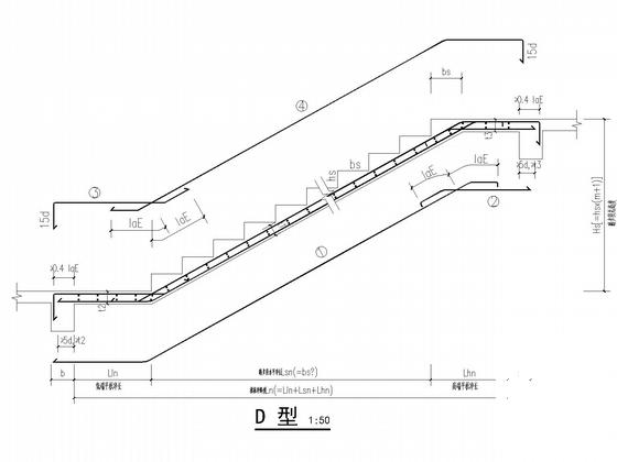 6层独立基础剪力墙住宅楼结构CAD施工图纸（7度抗震）(现浇钢筋混凝土) - 5