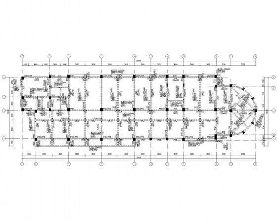 5层桩基础框架结构教学楼结构设计CAD施工图纸（8度抗震） - 2