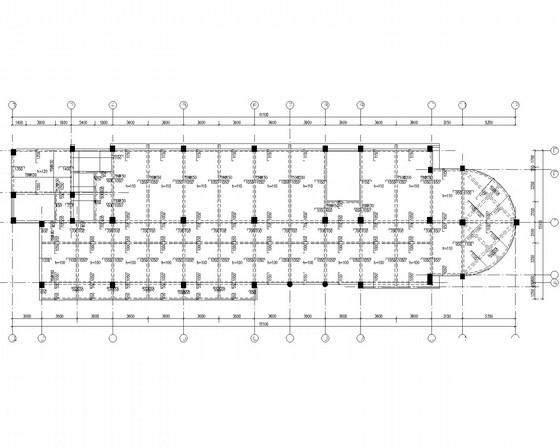5层桩基础框架结构教学楼结构设计CAD施工图纸（8度抗震） - 3