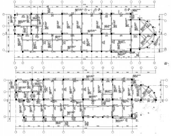 5层桩基础框架结构教学楼结构设计CAD施工图纸（8度抗震） - 5
