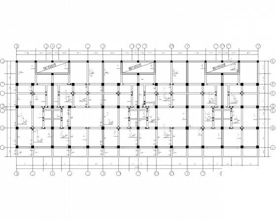 5层独立基础框架私人住宅楼结构CAD施工图纸 - 1