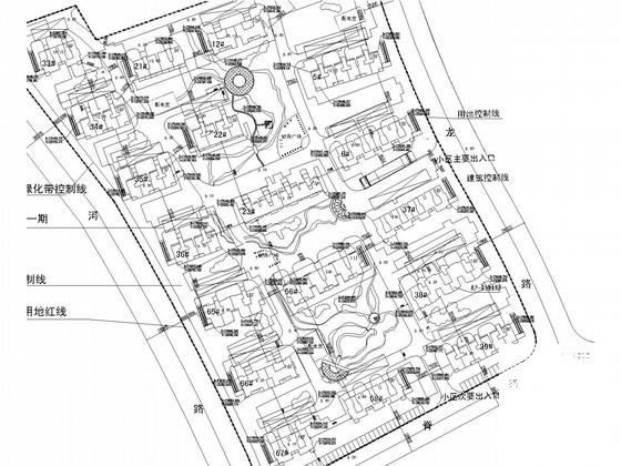 高档小区室外管网工程给排水CAD施工图纸（水力计算表、高程表） - 1