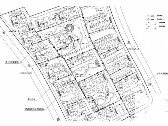 高档小区室外管网工程给排水CAD施工图纸（水力计算表、高程表） - 2