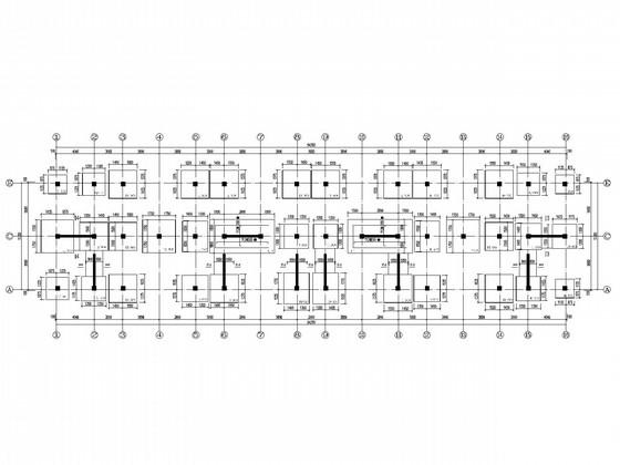 4层底框结构宿舍结构设计CAD施工图纸 - 1