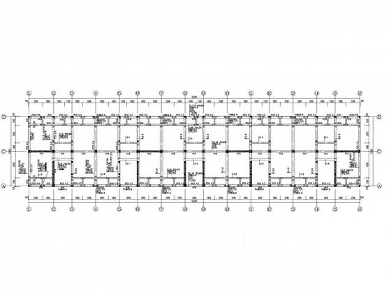 4层底框结构宿舍结构设计CAD施工图纸 - 3