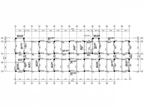 5层独立基础框架宿舍楼结构CAD施工图纸（7度抗震） - 1