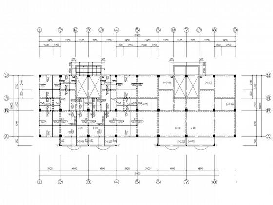 3层桩基础框架结构住宅楼结构CAD施工图纸（6度抗震） - 1